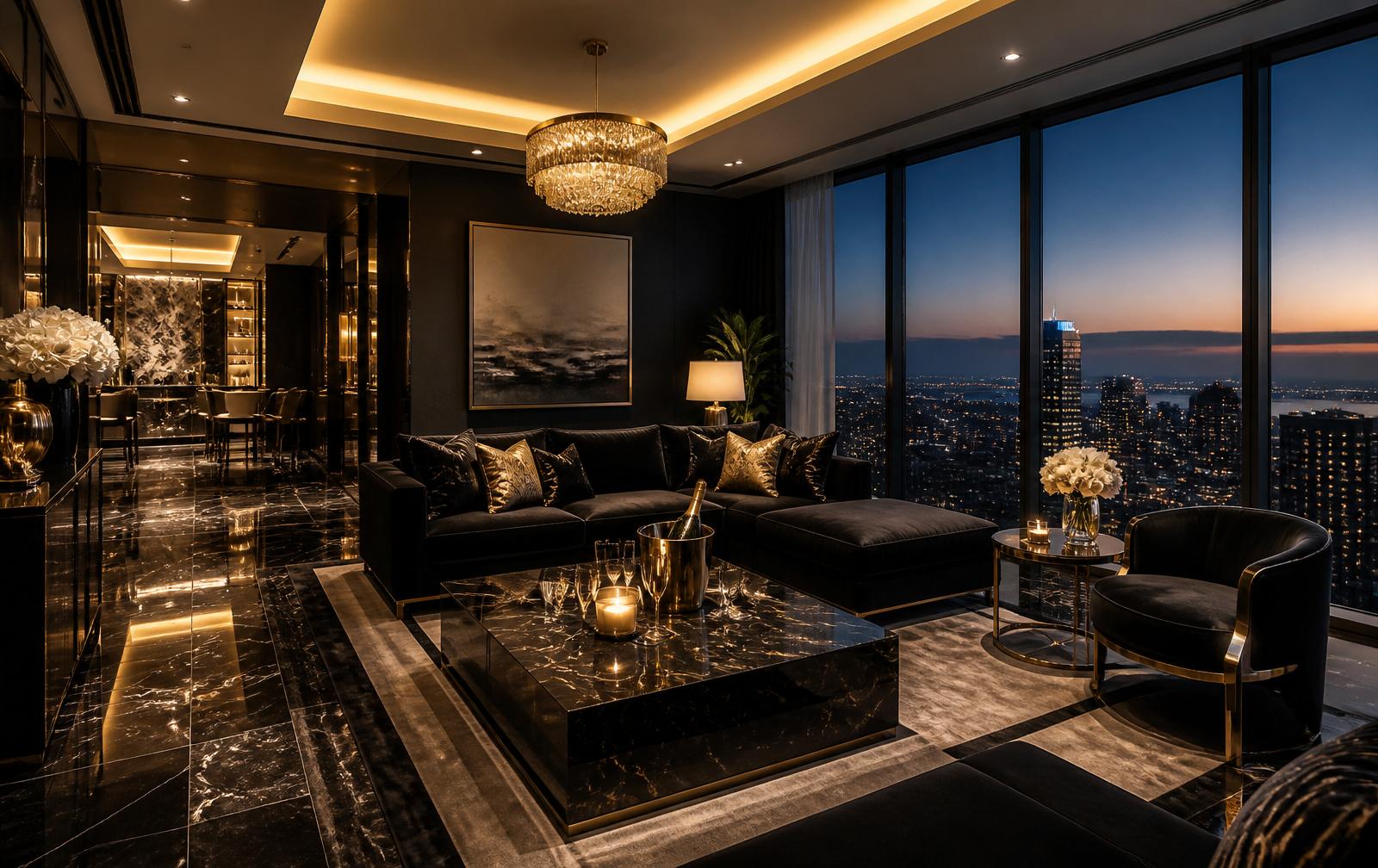 Luxury penthouse suite